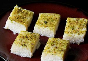 Coconut Barfi- the street food in Odisha