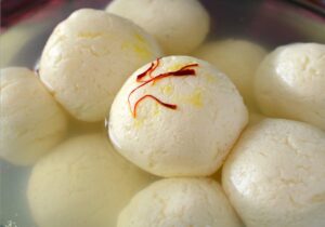 Rasagolla- the street food in Odisha